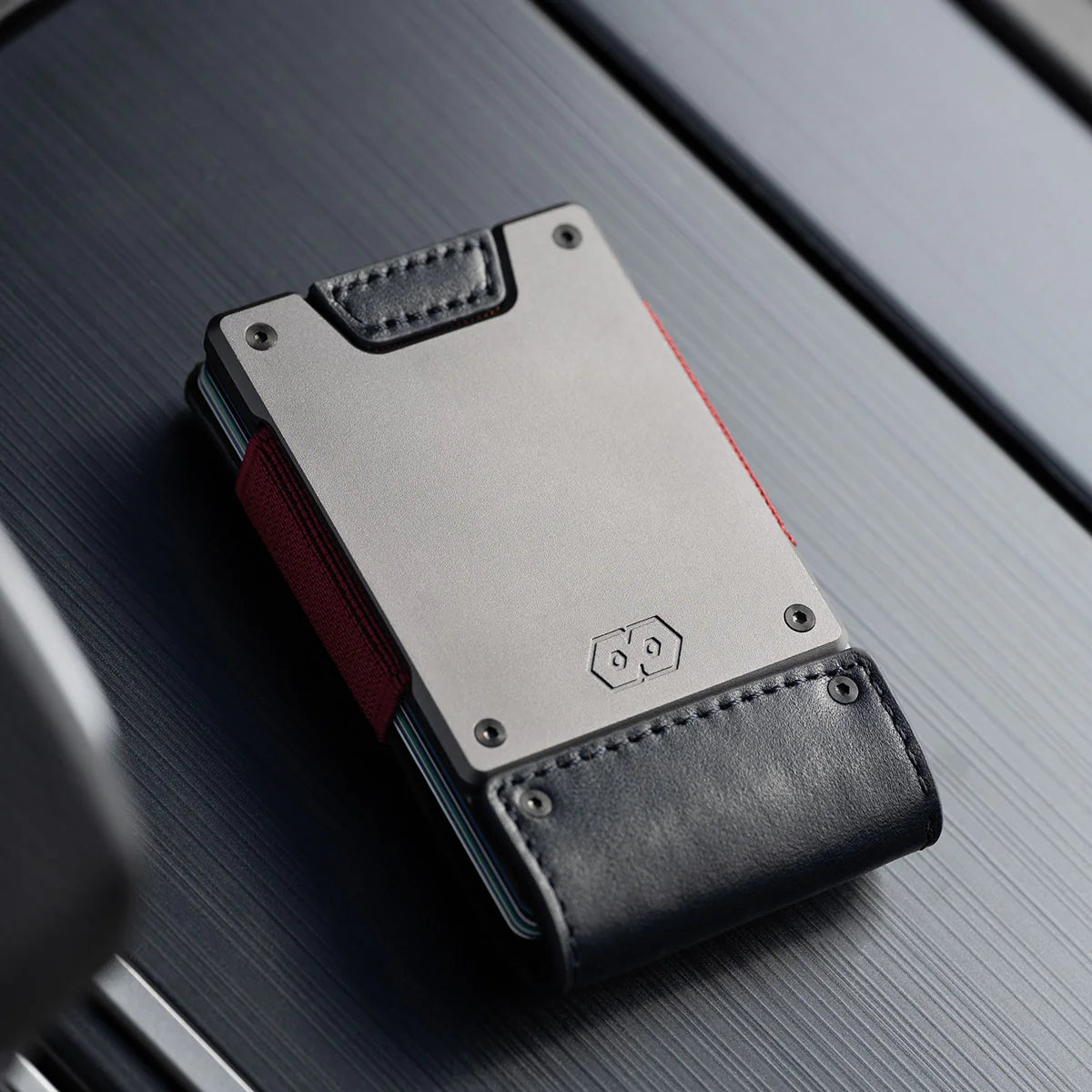 The Patriot | Blue Full Grain Leather & Satin Gunmetal