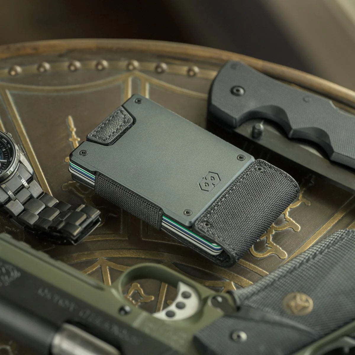 The Monolith | Black Ballistic Nylon & Matte Black Full Grain Leather