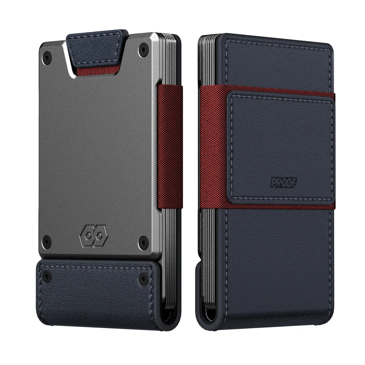 The Patriot | Blue Full Grain Leather & Satin Gunmetal