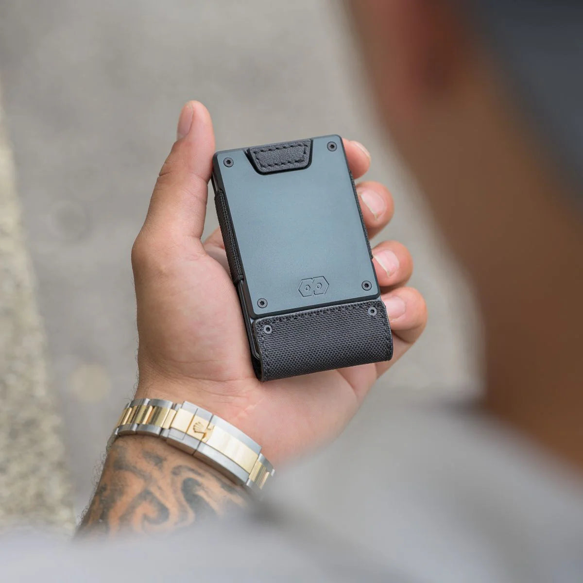 The Monolith | Black Ballistic Nylon & Matte Black Full Grain Leather