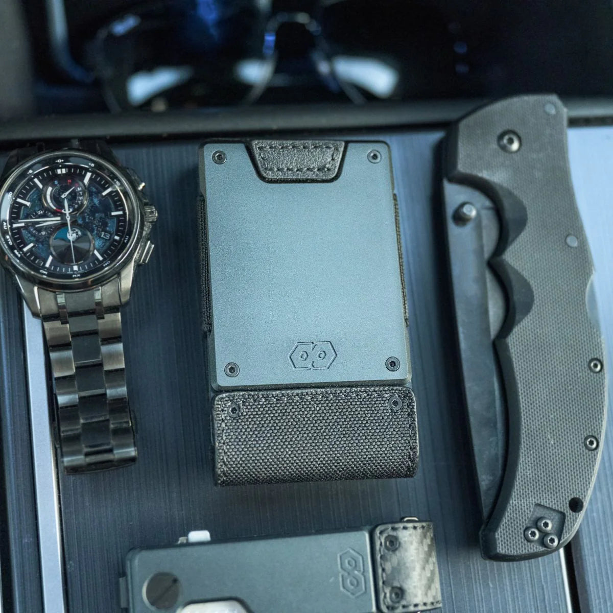 The Monolith | Black Ballistic Nylon & Matte Black Full Grain Leather