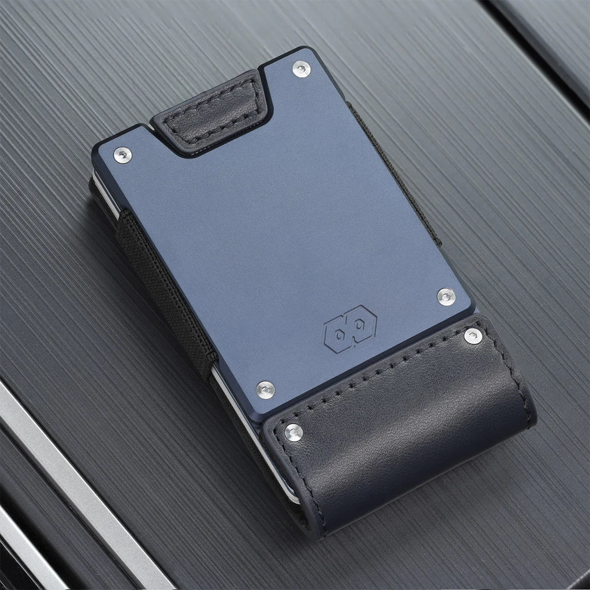 The Nautilus | Blue Full Grain Leather & Ocean Blue Metal