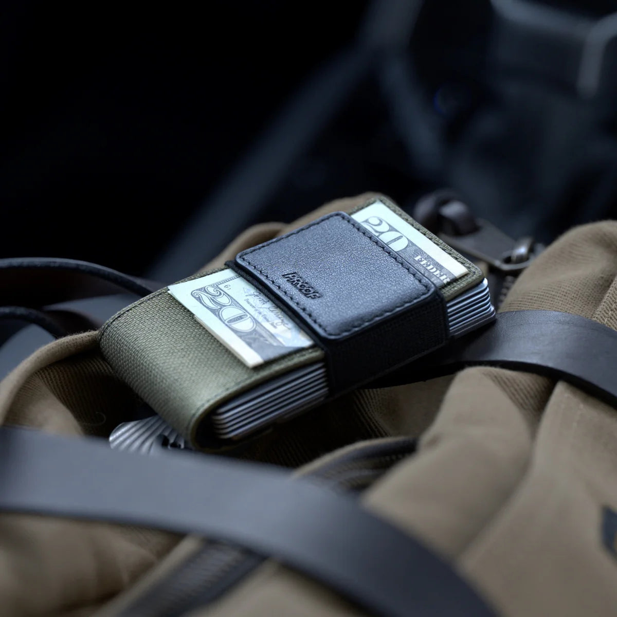 The Operator | Olive Drab Ballistic Nylon & Matte Black Full Grain Leather