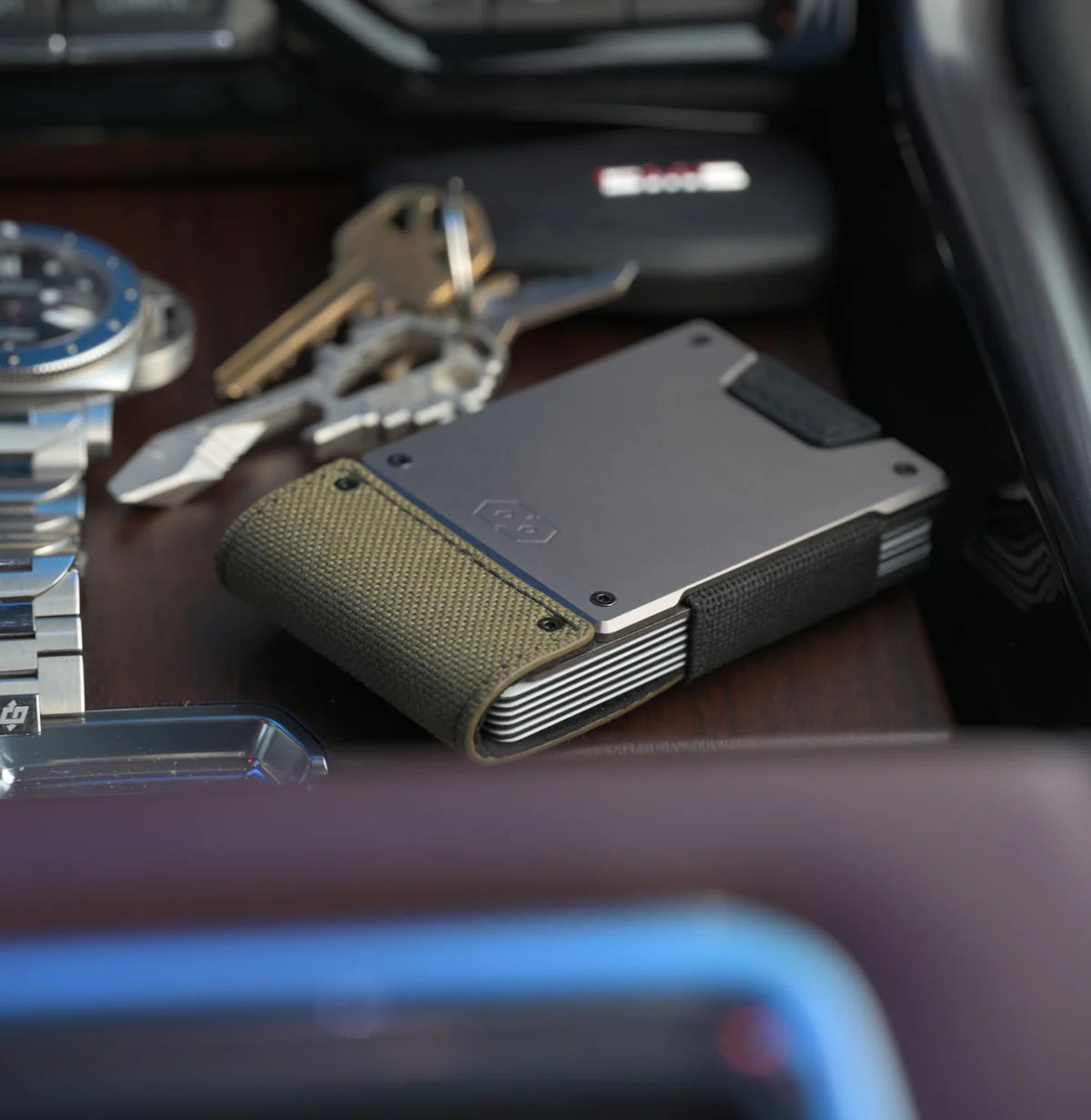 The Operator | Olive Drab Ballistic Nylon & Matte Black Full Grain Leather