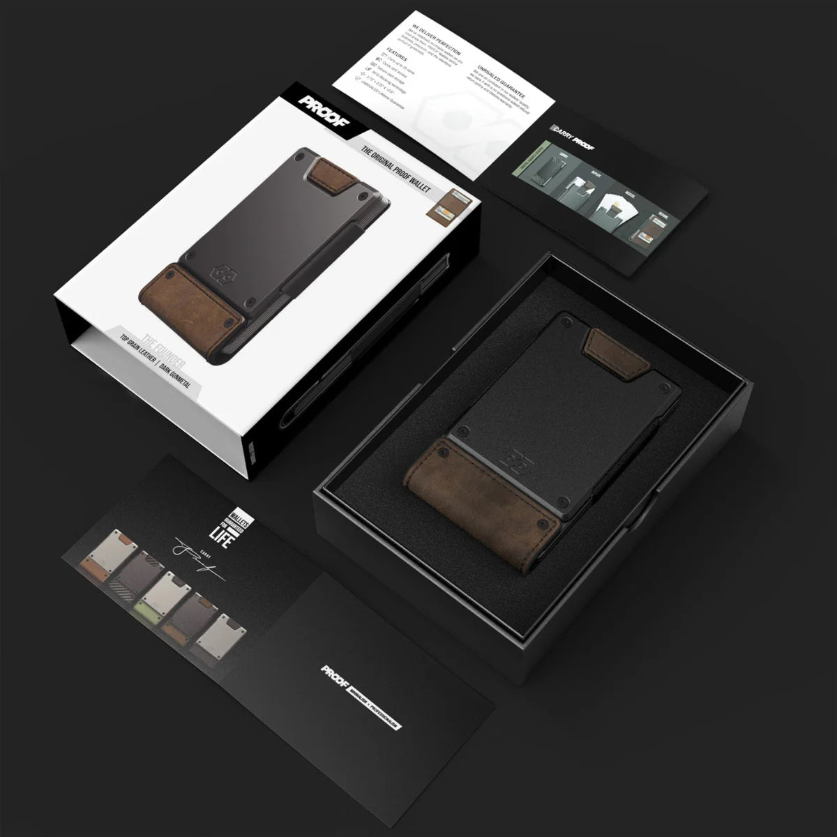 The Founder | Top Grain Bomber Leather & Dark Gunmetal