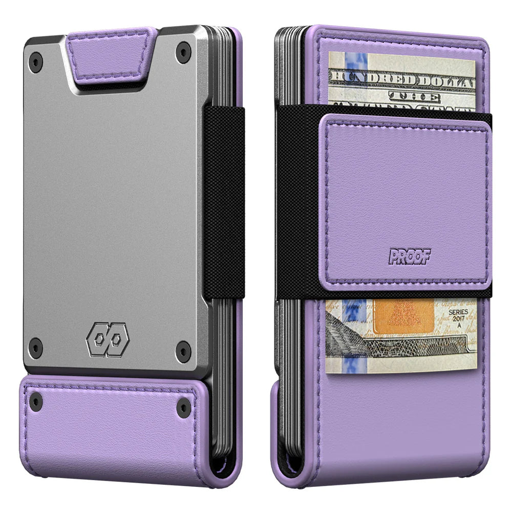 The Lilac Bloom | Lilac Full Grain Leather & Satin Gunmetal