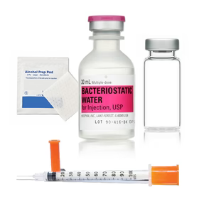 Reconstitution Kit - Single package of 10 syringes, 30ml BAC water, BAC fill syringe, Alcohol pads